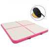 Mat de gymnastique Vidaxl avec pompe gonflable 200x200x10 cm PVC rose