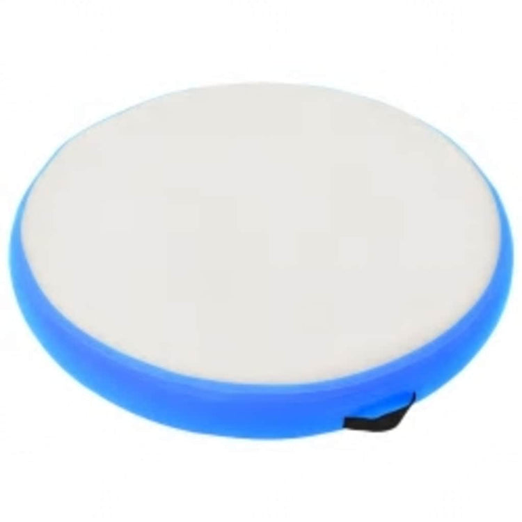 Mat de gymnastique Vidaxl avec pompe gonflable 100x100x20 cm en PVC bleu