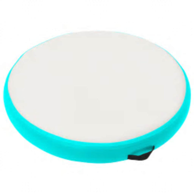 Mat de gymnastique Vidaxl avec pompe gonflable 100x100x20 cm en PVC vert