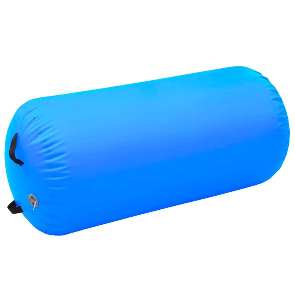 Rôle de la gymnastique Vidaxl avec pompe gonflable 120x90 cm en PVC bleu