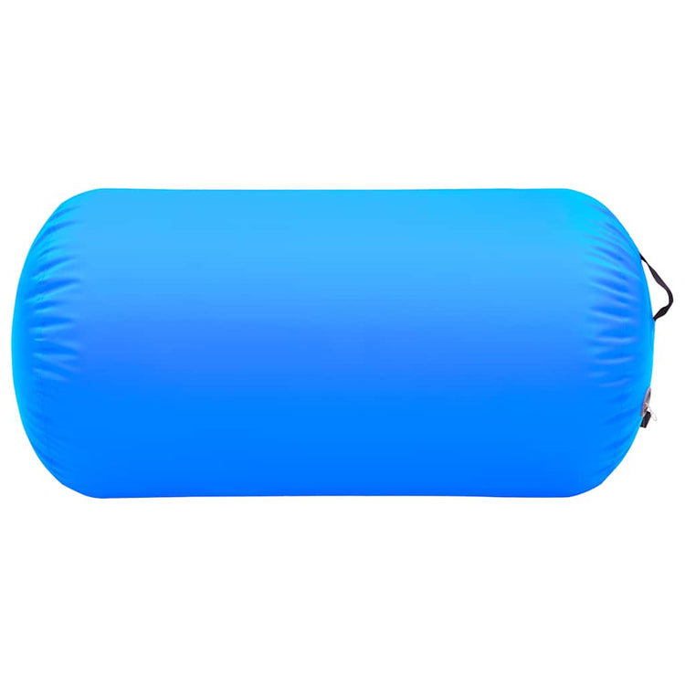 Rôle de la gymnastique Vidaxl avec pompe gonflable 120x90 cm en PVC bleu