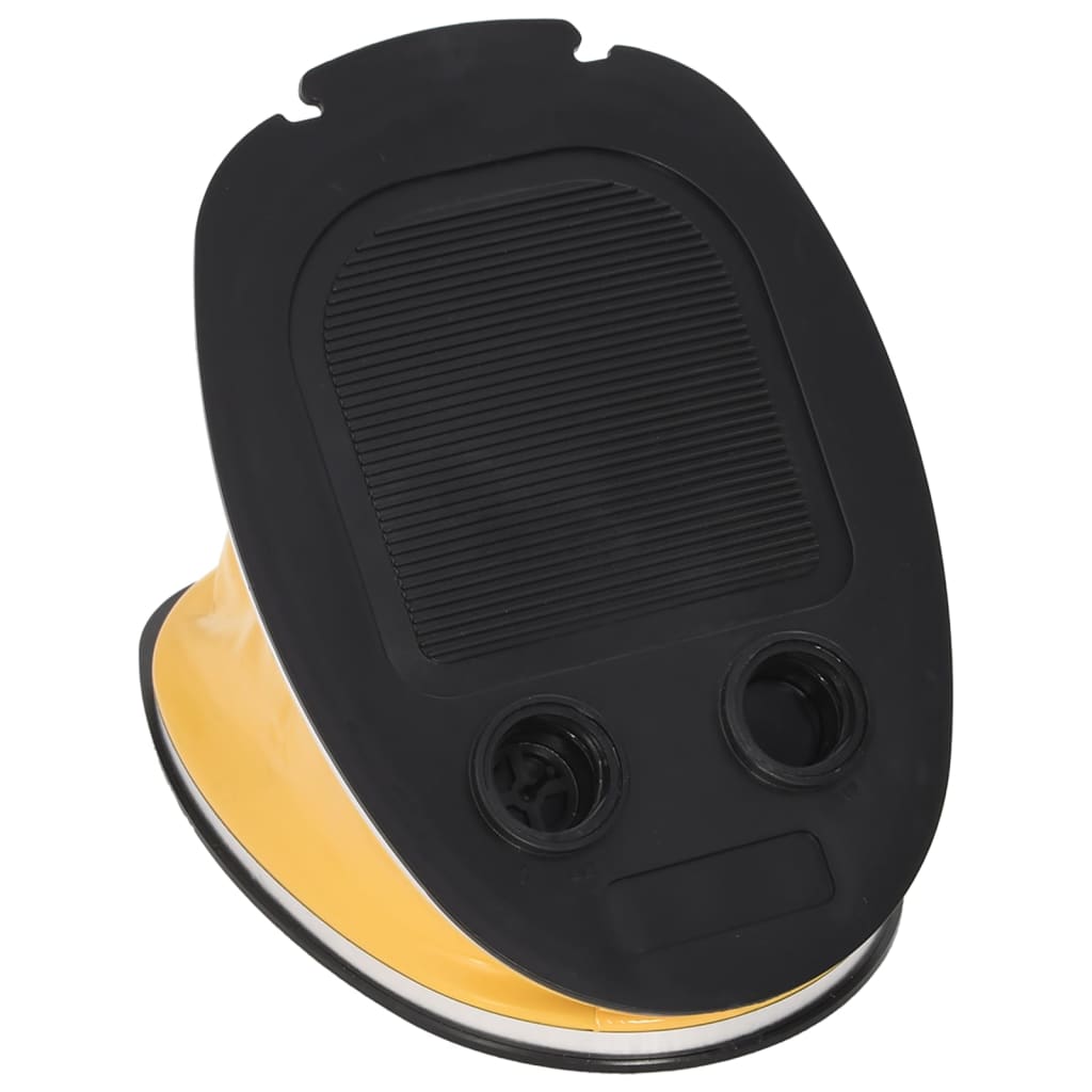 Vidaxl Foot Pompe 26x18 cm pp et pe gris et jaune