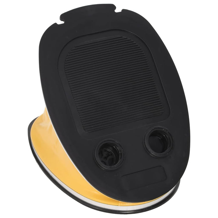 Vidaxl Foot Pompe 26x18 cm pp et pe gris et jaune