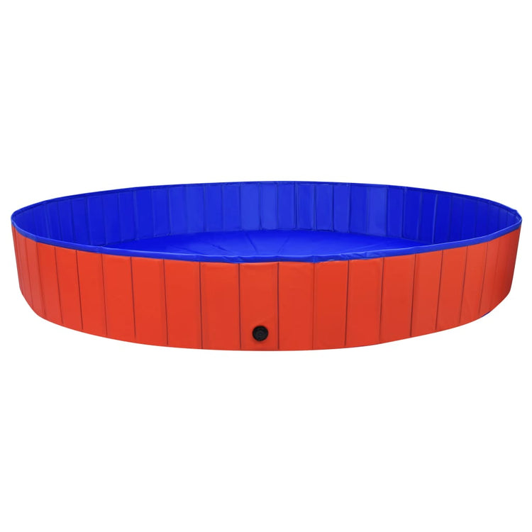 Vidaxl chien piscine pliable 300x40 cm PVC rouge