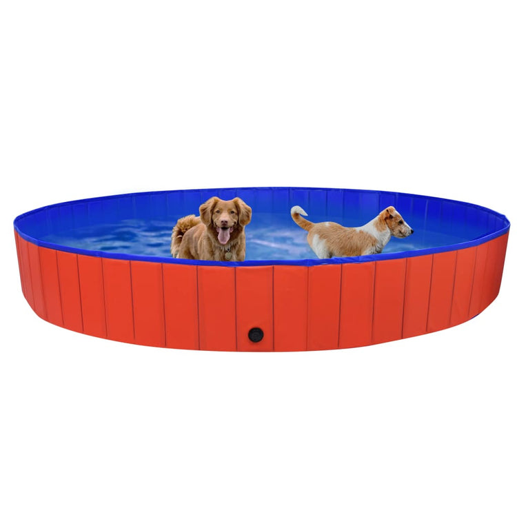 Vidaxl chien piscine pliable 300x40 cm PVC rouge