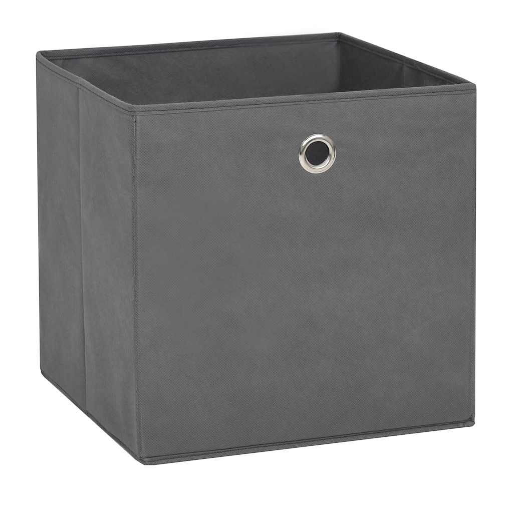 Boîtes de rangement Vidaxl 4 PCS 28X28X28 CM GREN EN TISSAUX NON TIVÉ