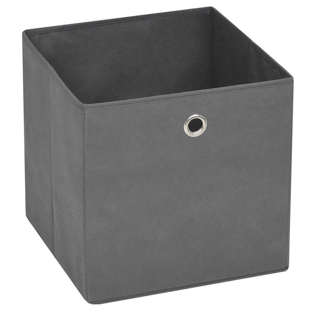 Boîtes de rangement Vidaxl 4 PCS 28X28X28 CM GREN EN TISSAUX NON TIVÉ