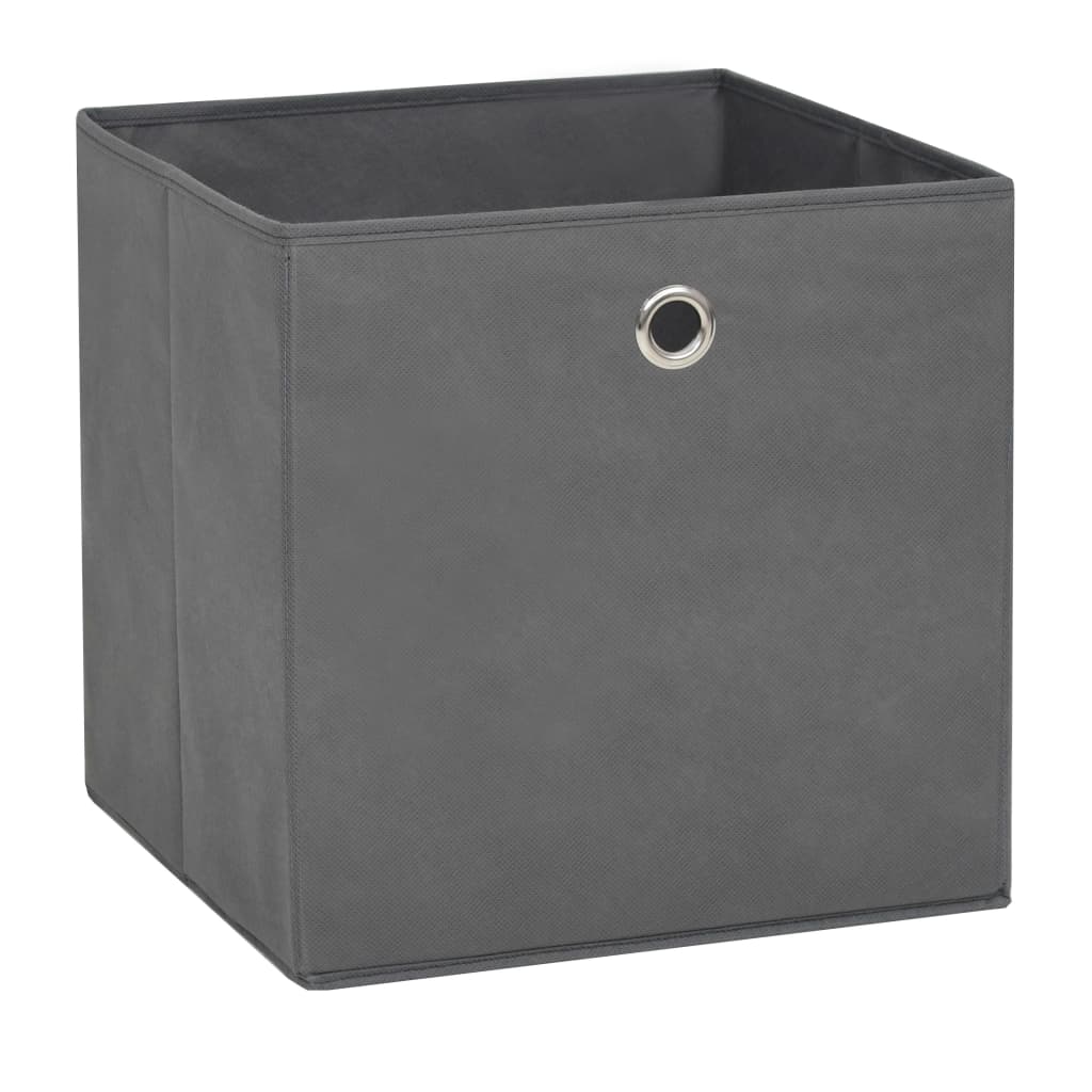 Boîtes de rangement Vidaxl 10 PCS 28X28X28 CM GREN EN TISSE NON TELOV
