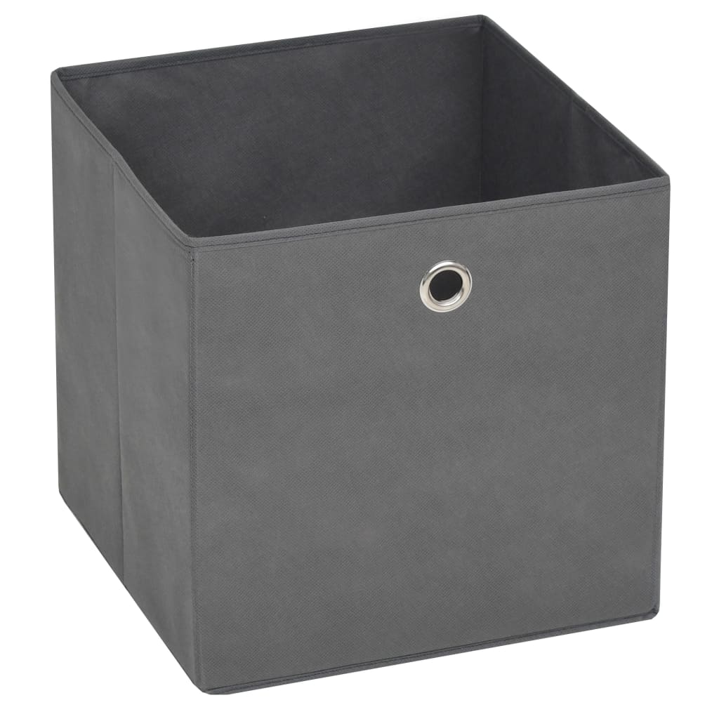 Boîtes de rangement Vidaxl 10 PCS 28X28X28 CM GREN EN TISSE NON TELOV