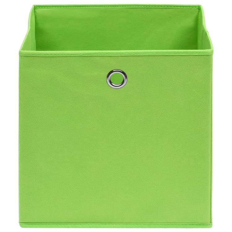 Boîtes de rangement Vidaxl 4 PCS 28X28X28 CM VERT NON VOVÉ