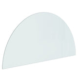 Plaque de verre Vidaxl pour cheminée à demi-rond 1200x600 mm - afbeelding 2