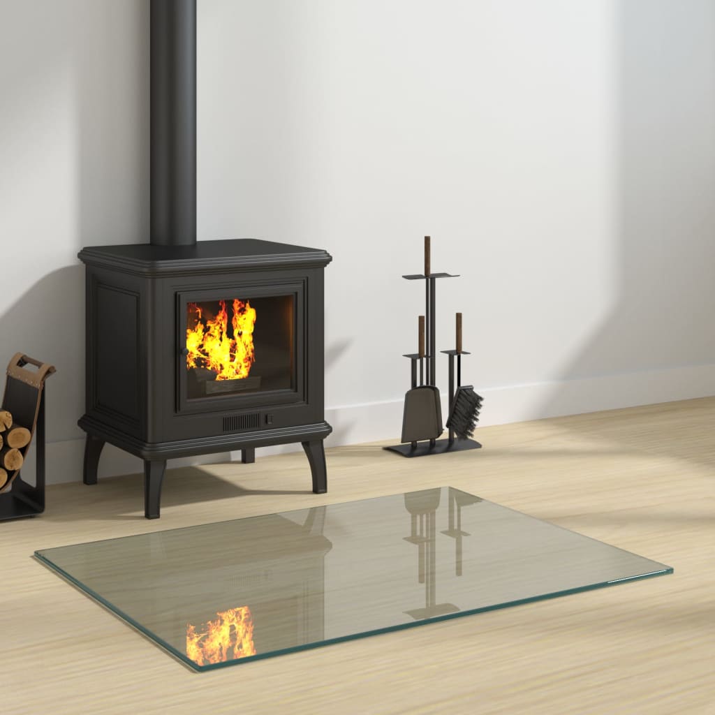 Fidaxl Glass Plate Foyer rectangulaire 80x60 cm