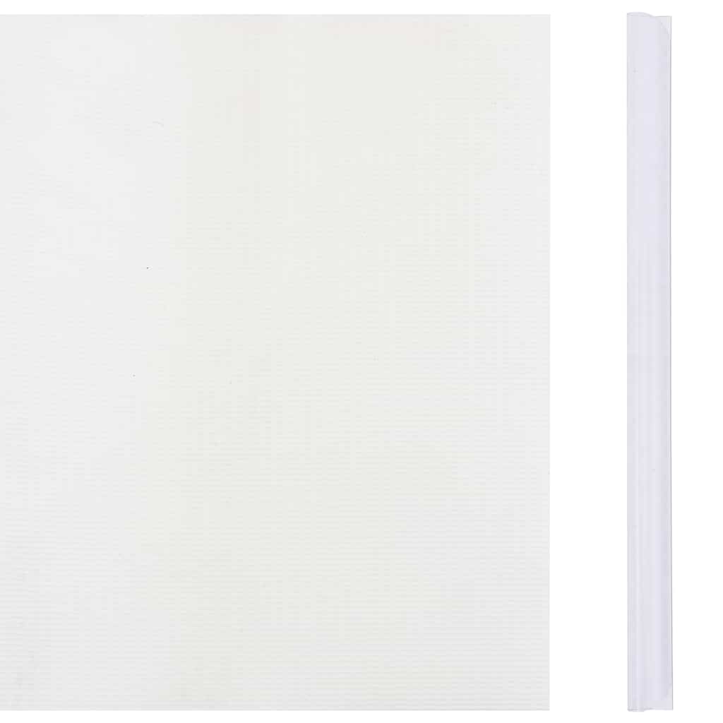 Écran de jardin vidaxl 35x0.19 m PVC blanc
