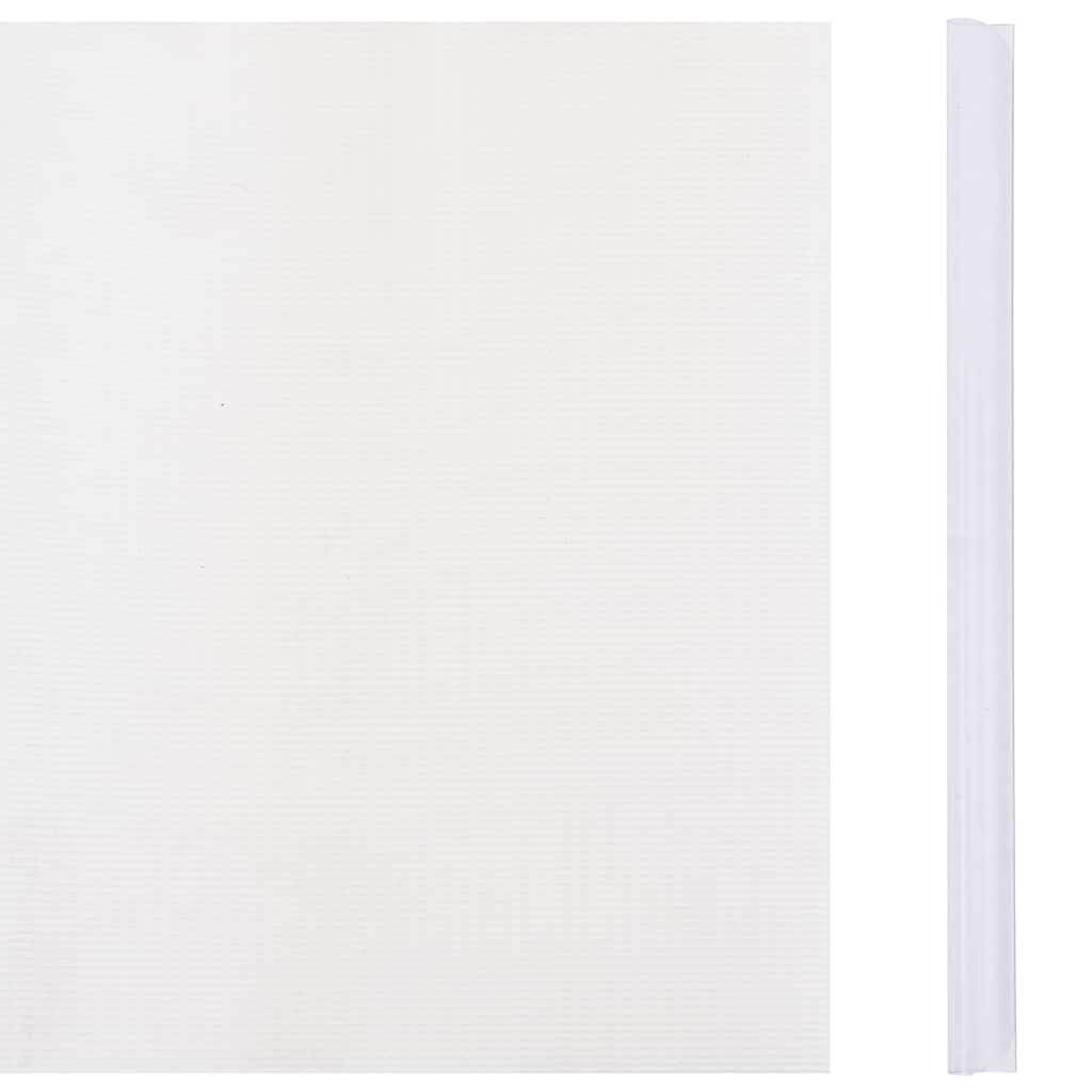 Vidaxl Garden Screen 70x0.19 M PVC blanc