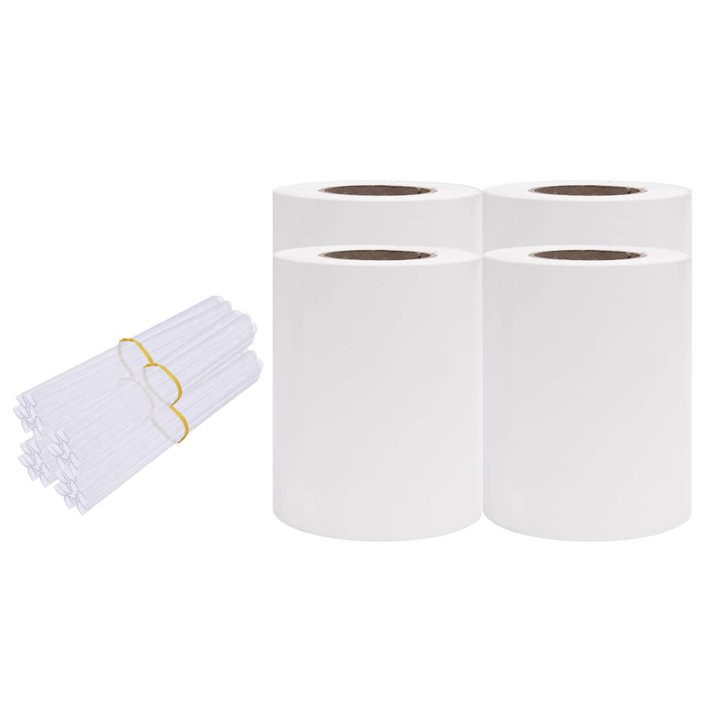 Écrans de jardin vidaxl 4 ST 35x0.19 M PVC blanc