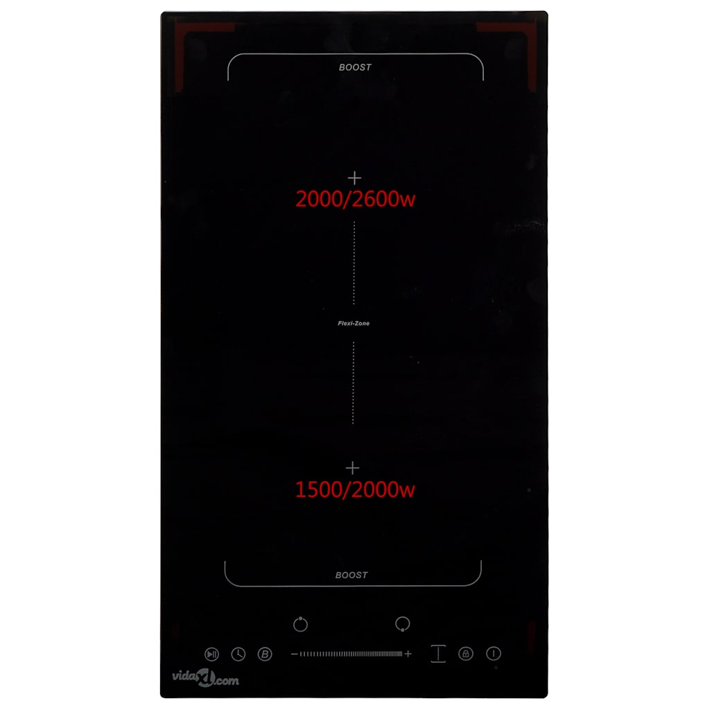 Vidaxl induction hob flexizone 2 zones de cuisson Contrôle tactile 3500 W