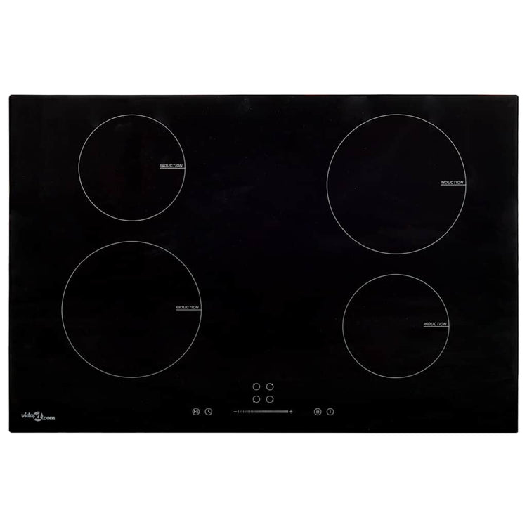 Vidaxl Induction Hob 4 zones Contrôle tactile 7000 W 77 cm Verre