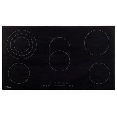 Vidaxl Ceramic Hob 5 Zones de cuisson Contrôle tactile 8500 W 77 cm