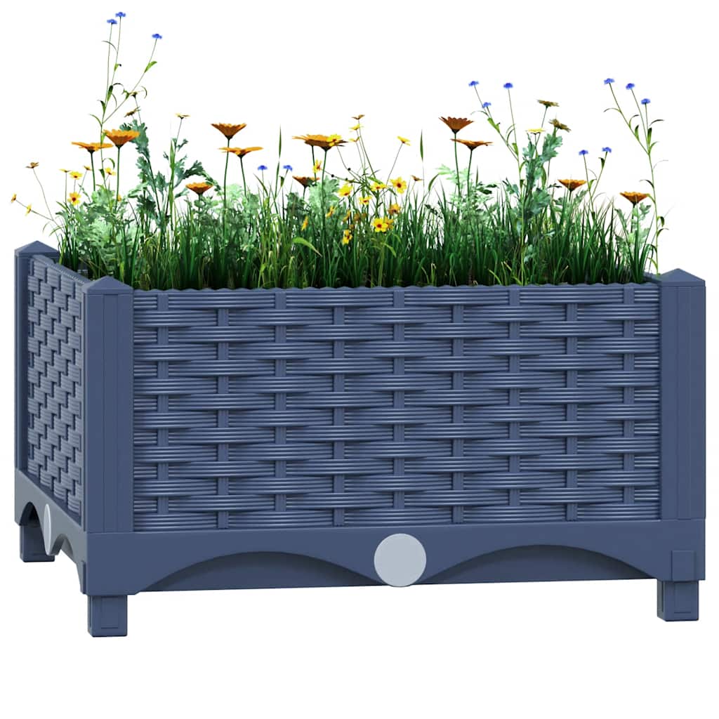 Planter Vidaxl surélevé 40x40x23 cm en polypropylène