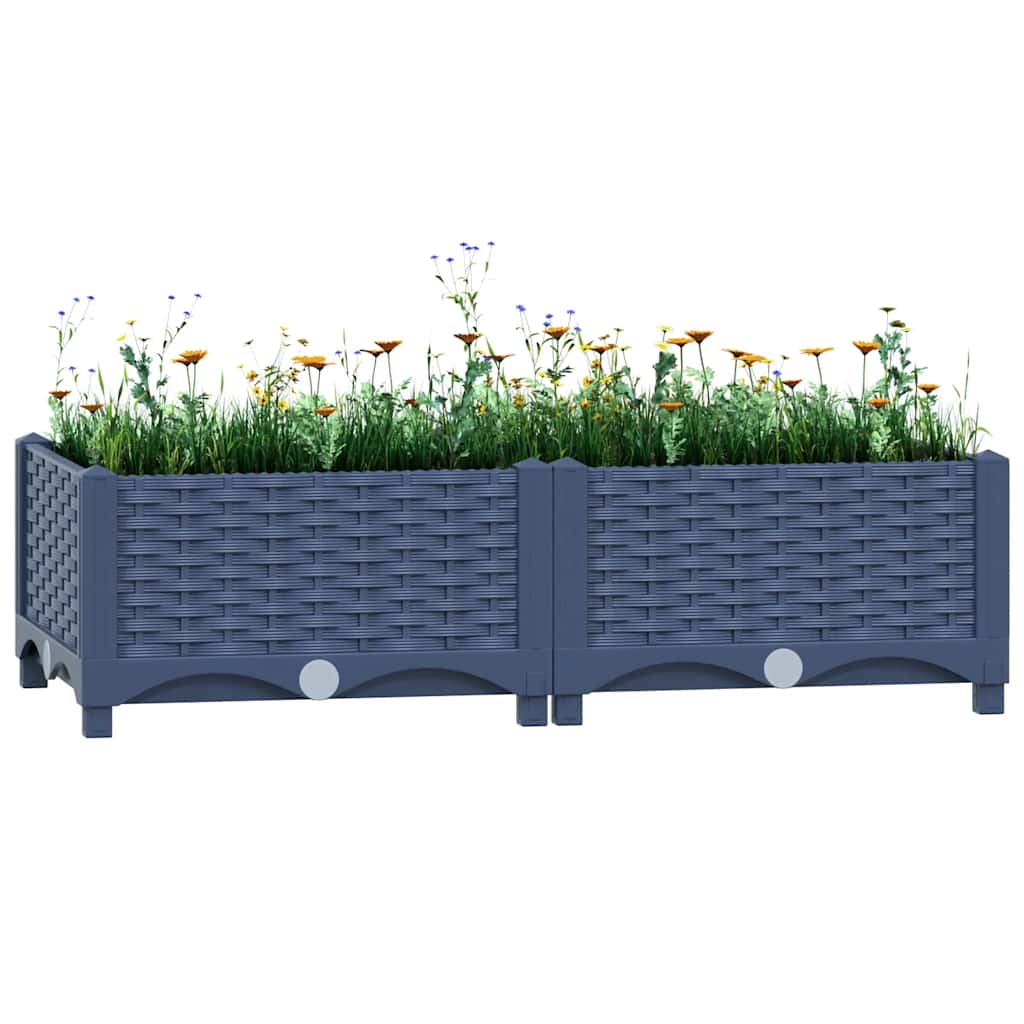 Vidaxl Planter surélevé 80x40x23 cm en polypropylène