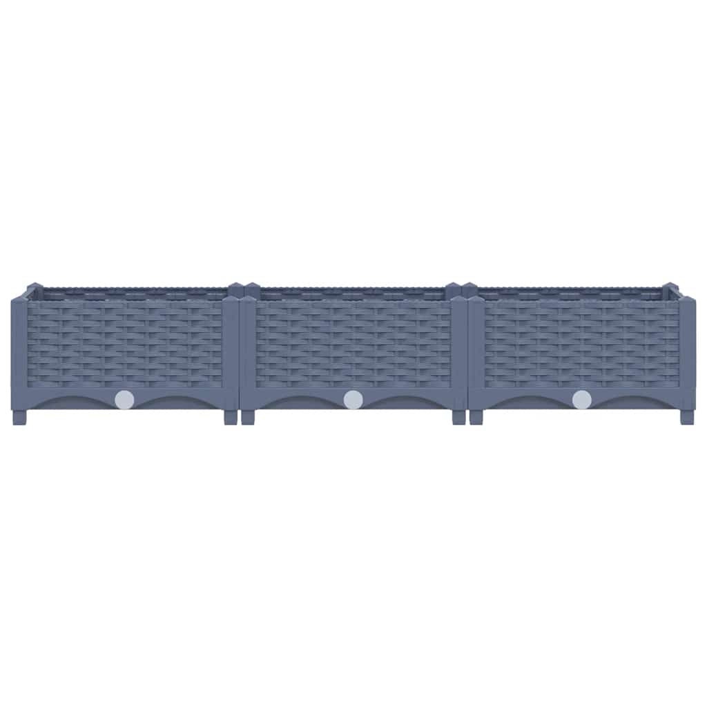 Vidaxl Planter enlevé 120x40x23 cm en polypropylène