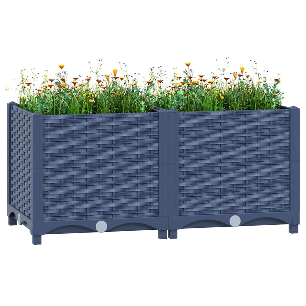 INSTERT PLANTER VIDAXL 80X40X38 CM Polypropylène