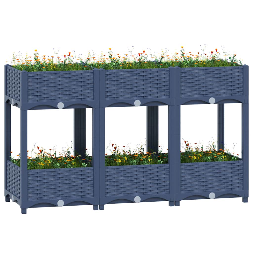Vidaxl Planter enlevé 120x40x71 cm en polypropylène