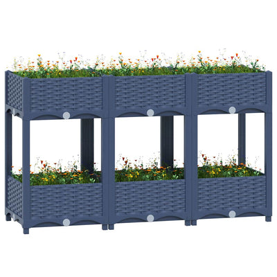 Vidaxl Planter enlevé 120x40x71 cm en polypropylène