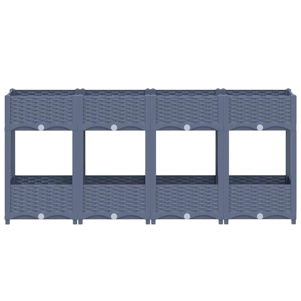 Vidaxl Planter élevé 160x40x71 cm en polypropylène