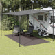 Tapis de tente Vidaxl 250x450 cm anthracite