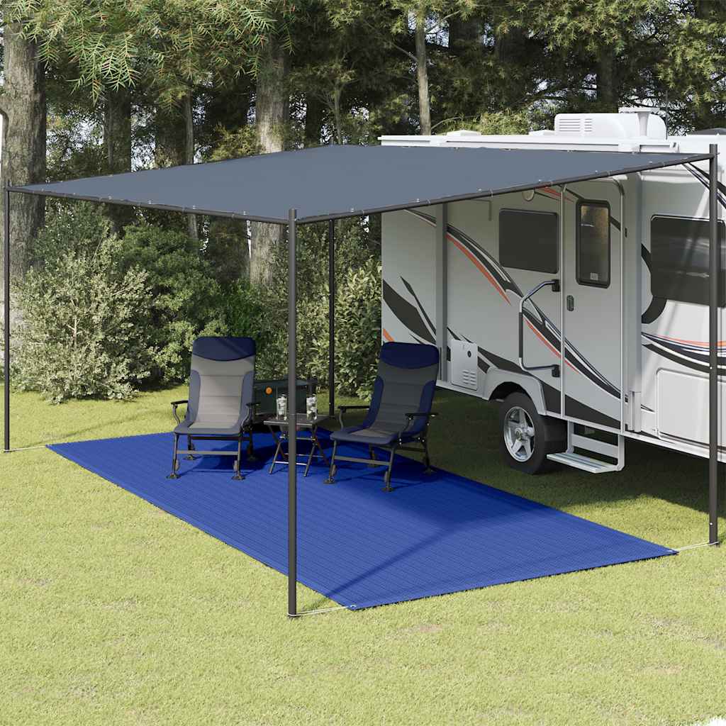 Tapis de tente Vidaxl 250x550 cm bleu