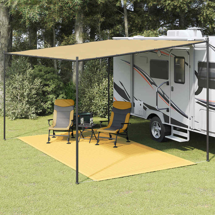 Tapis de tente VidaXL 200x400 cm beige