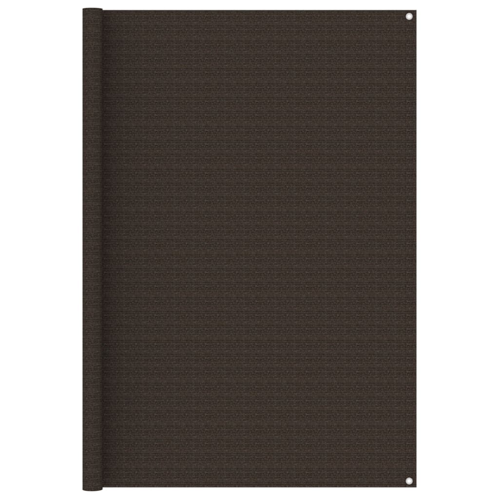 Tapis de tente Vidaxl 200x400 cm brun