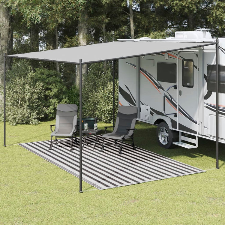 Tapis de tente vidaXL 250x450 cm couleur anthracite et blanc