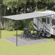 Tapis de tente Vidaxl 400x400 cm anthracite HDPE et blanc