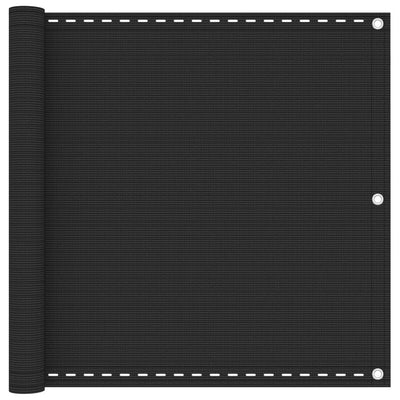 Écran de balcon Vidaxl 90x300 cm anthracite HDPE -Colored