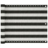 Écran de balcon Vidaxl 75x300 cm anthracite HDPE -colore et blanc