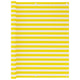 Écran de balcon Vidaxl 120x500 cm HDPE jaune et blanc