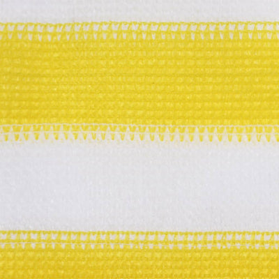 Écran de balcon Vidaxl 120x500 cm HDPE jaune et blanc