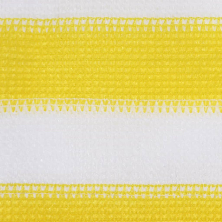 Écran de balcon Vidaxl 120x500 cm HDPE jaune et blanc