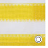 Écran de balcon Vidaxl 120x500 cm HDPE jaune et blanc