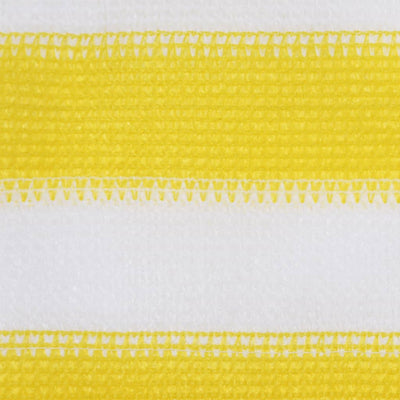 Écran de balcon Vidaxl 120x600 cm HDPE jaune et blanc