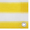 Écran de balcon Vidaxl 120x600 cm HDPE jaune et blanc