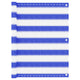 Écran de balcon Vidaxl 75x500 cm HDPE bleu et blanc