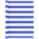 Écran de balcon Vidaxl 90x400 cm Bleu HDPE et blanc