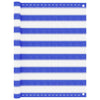 Écran de balcon Vidaxl 90x500 cm Bleu HDPE et blanc