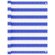 Écran de balcon Vidaxl 90x500 cm Bleu HDPE et blanc