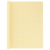 Écran de balcon Vidaxl 120x500 cm beige HDPE