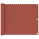 Écran de balcon Vidaxl 75x300 cm en terre cuite HDPE -Colored