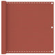 Écran de balcon Vidaxl 90x300 cm en terre cuite HDPE -Colored
